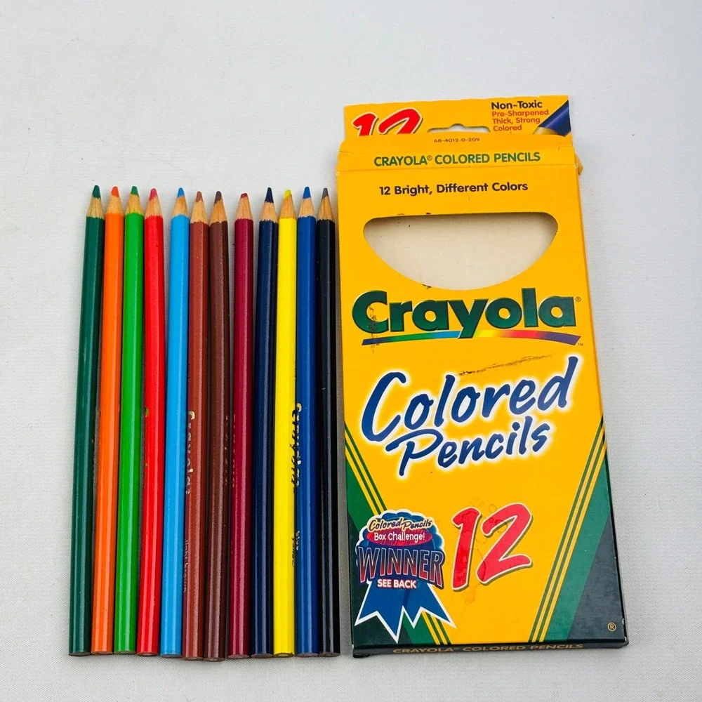 Vintage Crayola Colored Pencils 12 Count Lot of 3 Packs‎ 1998 1999 2000